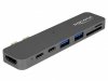Delock Stacja dokująca dla Macbooka USB-C(M)->2X USB 3.1, HDMI,  1X THUNDERBOLT/CZYTNIK SD/MICROSD 5K
